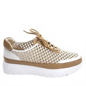 NEW VANELI women's qubi tennis shoe in beige itess